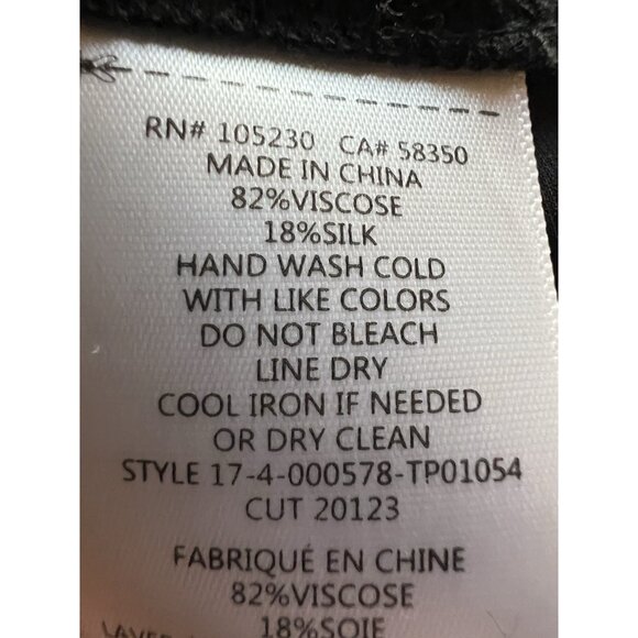 Current/Elliott black velvet ruffle sleeve oversized blouse holiday California L - Picture 5 of 8